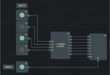 7-Segment Display circuit diagram — BCD decoder and display driver