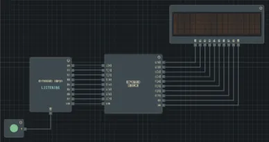 Keyboard Driver circuit diagram — PS/2 keyboard interface